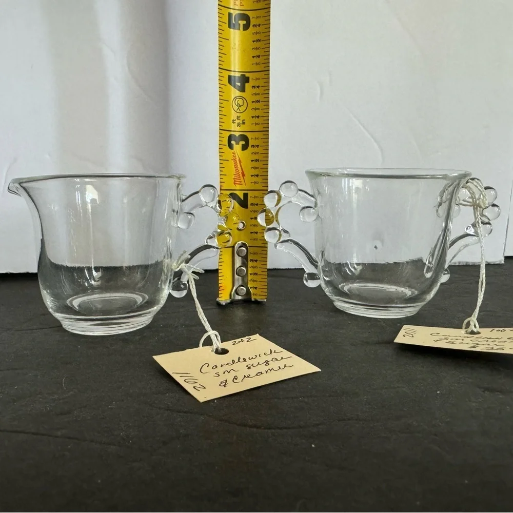 Vintage Candlewick sugar and cream set